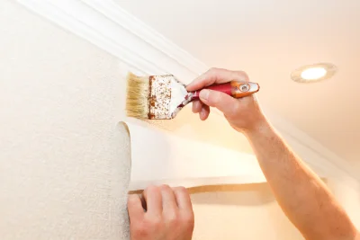 Pose de papier peint à Angos — revêtements muraux et toiles de verre